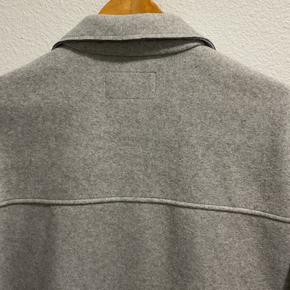 Banana Republic Light Gray Shirt Jacket MEDIUM - Picture 5 of 12
